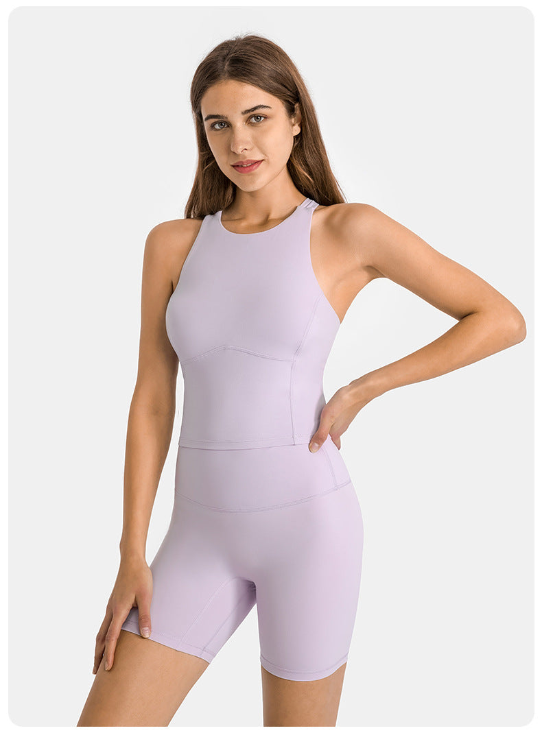 GOMIFLEX Seamless Strappy Yoga Top Tank