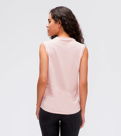 GOMIFLEX High-Neck Ribbed Tank Top