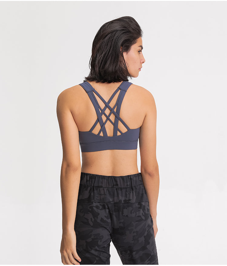 GOMIFLEX Cross-Back Sports Bra