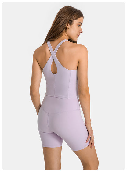 GOMIFLEX Seamless Strappy Yoga Top Tank