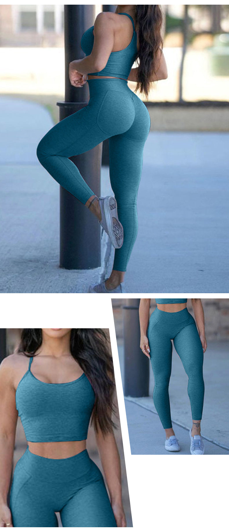 Women's High-Waist Yoga Set - Comfortable & Stylish Sportswear