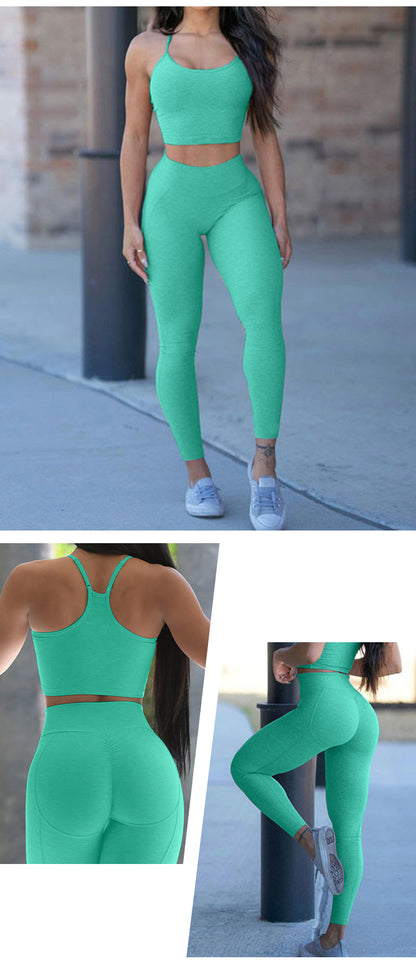 Women's High-Waist Yoga Set - Comfortable & Stylish Sportswear