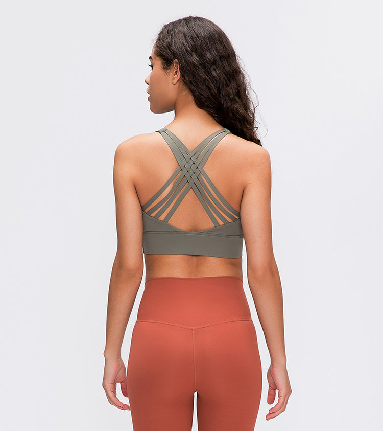 GOMIFLEX Cross-Back Sports Bra