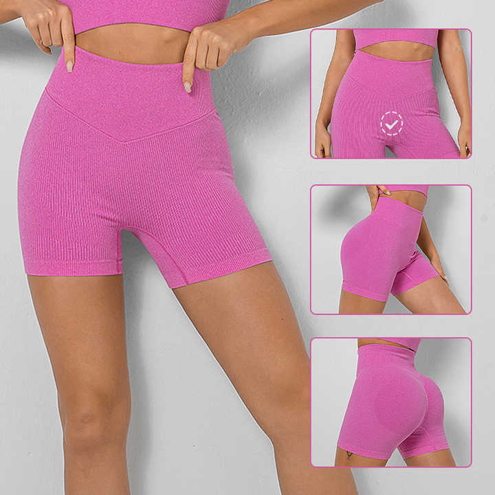 Seamless High-Waist Fitness Shorts for Women