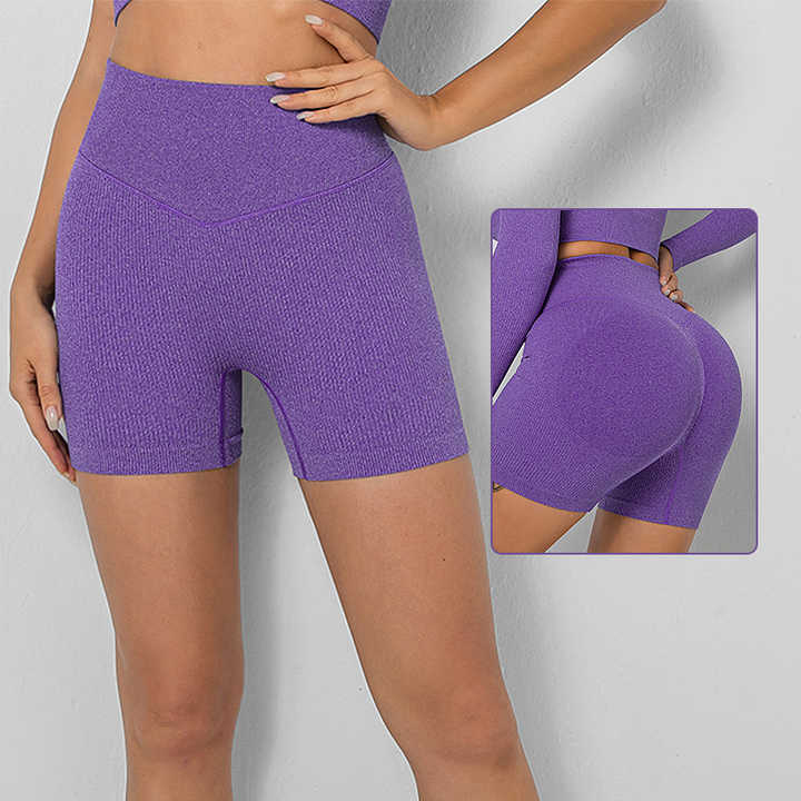 Seamless High-Waist Fitness Shorts for Women