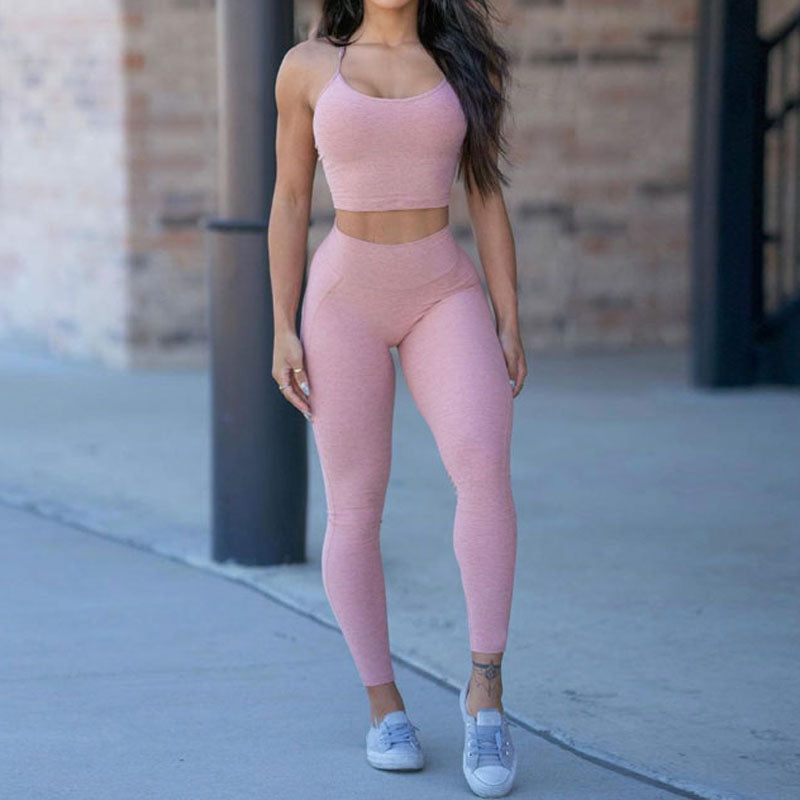 Women's High-Waist Yoga Set - Comfortable & Stylish Sportswear