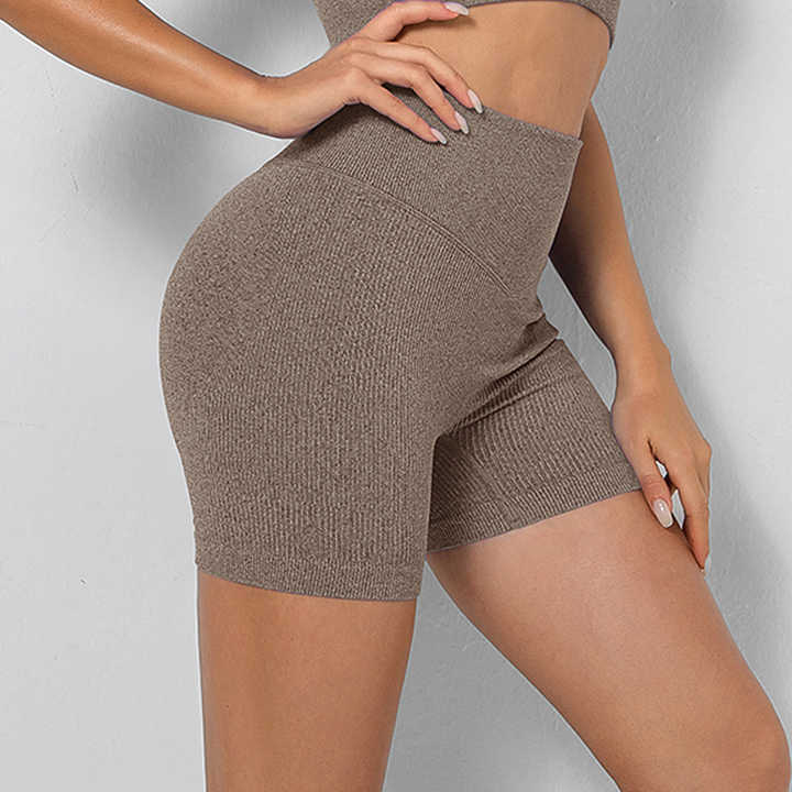 Seamless High-Waist Fitness Shorts for Women