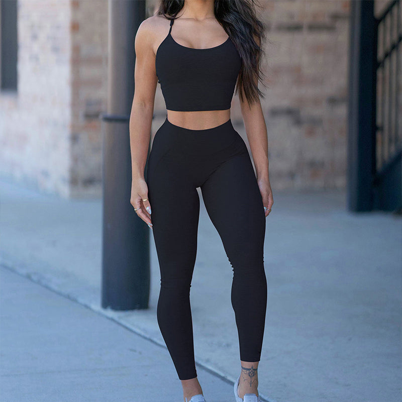 Women's High-Waist Yoga Set - Comfortable & Stylish Sportswear