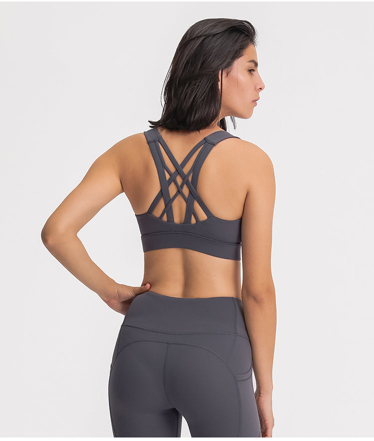 GOMIFLEX Cross-Back Sports Bra