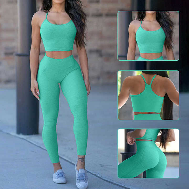 Women's High-Waist Yoga Set - Comfortable & Stylish Sportswear