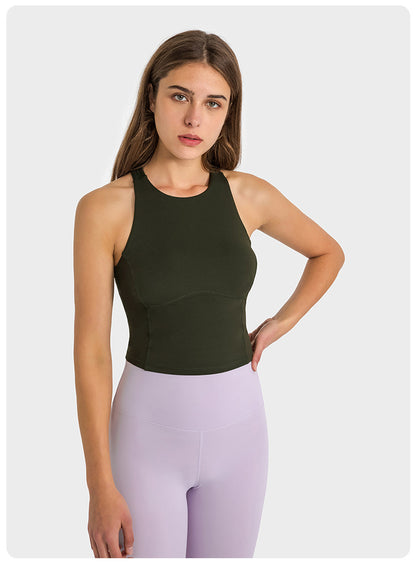 GOMIFLEX Seamless Strappy Yoga Top Tank