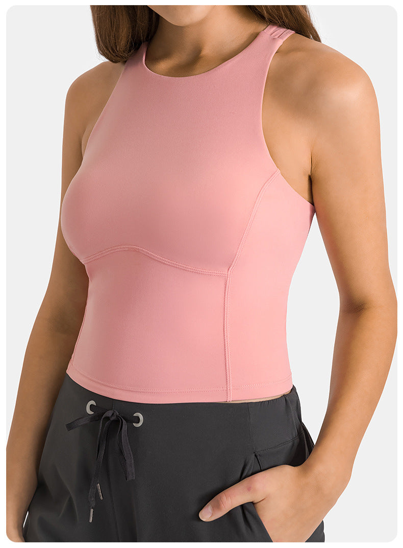 GOMIFLEX Seamless Strappy Yoga Top Tank