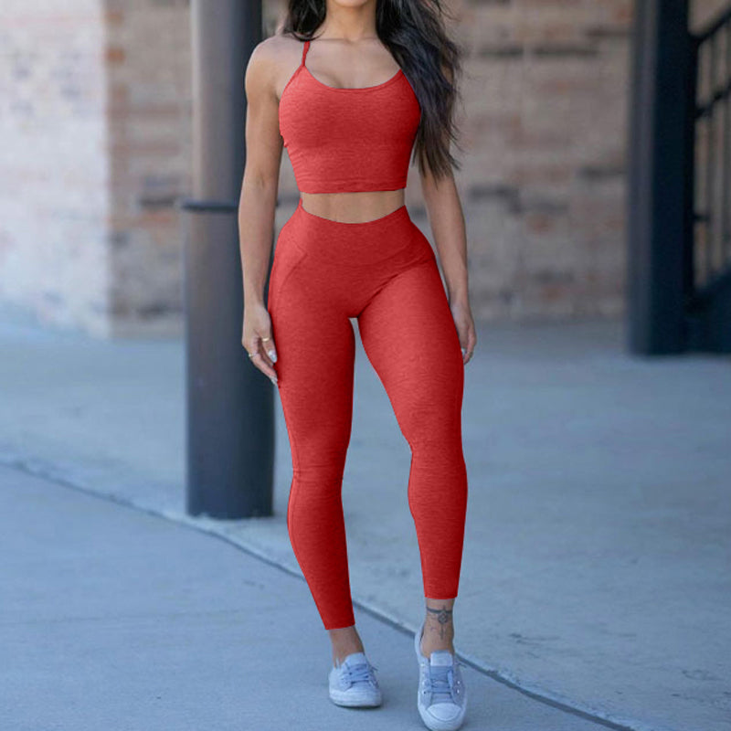 Women's High-Waist Yoga Set - Comfortable & Stylish Sportswear