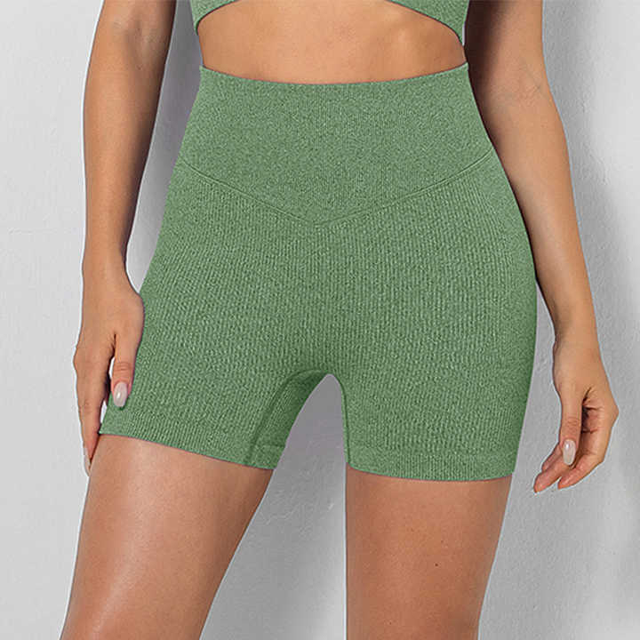 Seamless High-Waist Fitness Shorts for Women