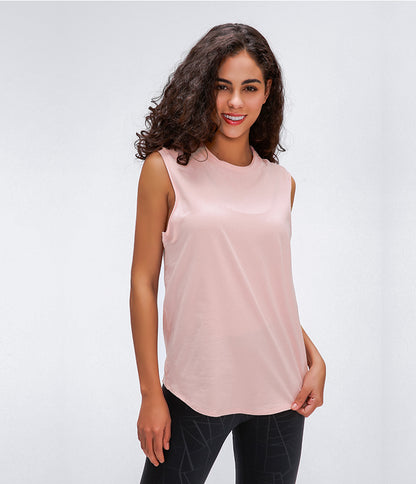 GOMIFLEX High-Neck Ribbed Tank Top