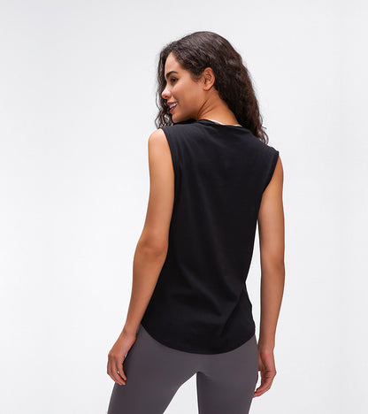 GOMIFLEX High-Neck Ribbed Tank Top